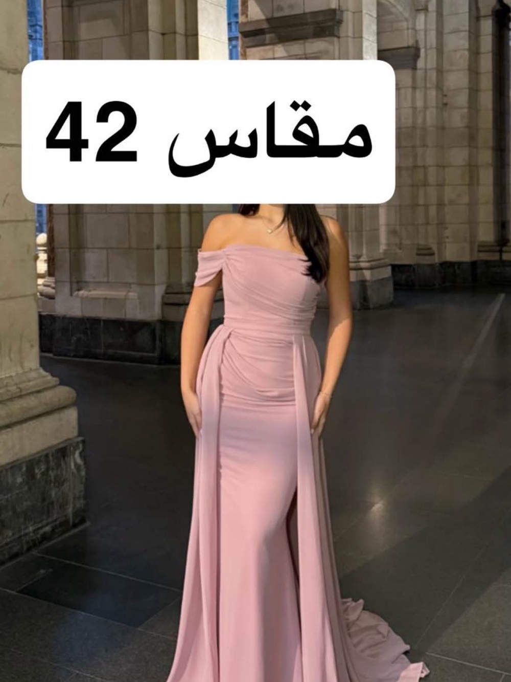 Women’s One-Shoulder Blush Pink Evening Gown